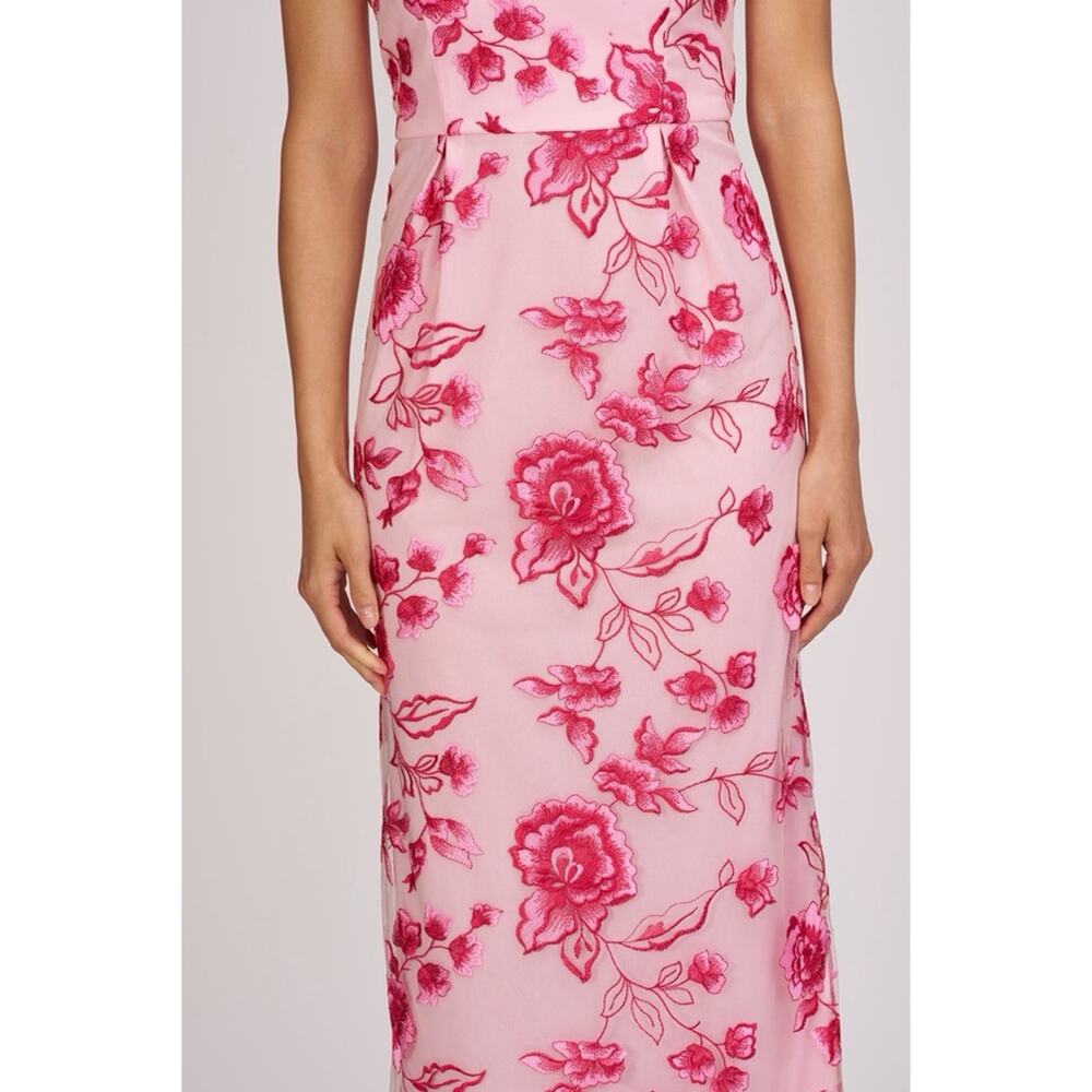JS COLLECTIONS Julieta Ankle Sundress Gown in Rose Shadow/ Magenta - Picture 3 of 13
